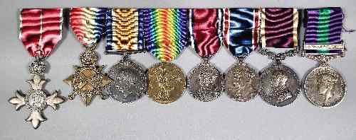 Appraisal: A group of eight George V and George VI medals