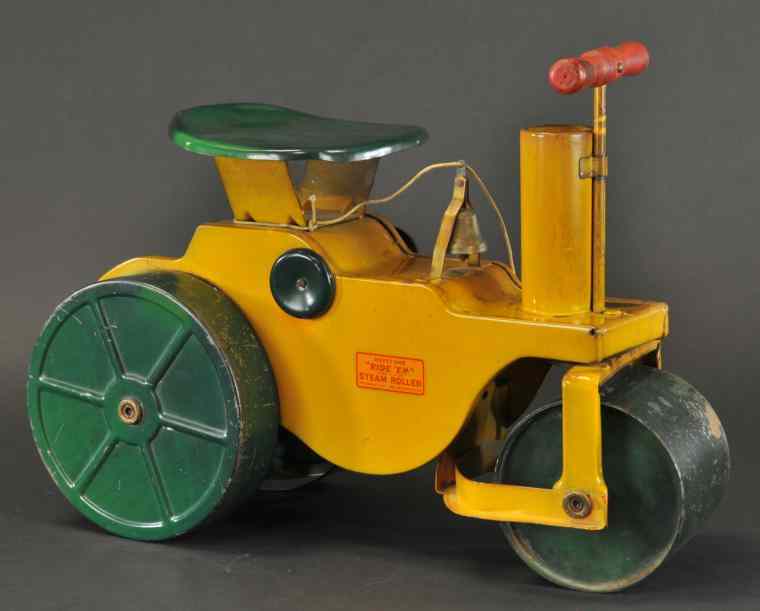 Appraisal: KEYSTONE RIDE-EM STEAM ROLLER Boston Mass child able to sit