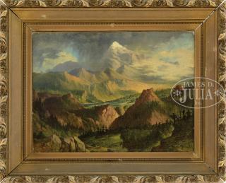 Appraisal: FREDERICK DEBOURG RICHARDS American - PIKES PEAK Oil on canvas