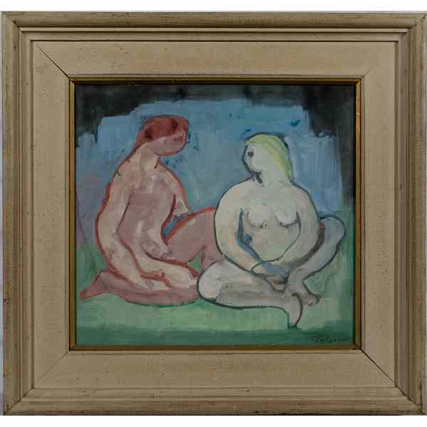 Appraisal: Post Impressionist Nudes by R Fatiguant French th Century Pastel