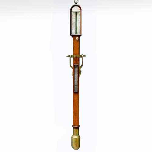 Appraisal: An English Atkin Rosewood and Brass Marine Stick Barometer early