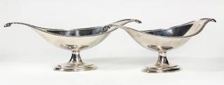 Appraisal: Pair of American sterling silver compotes Grogan Company Pittsburgh PA