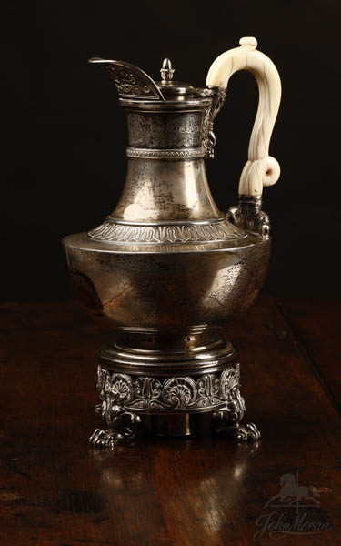 Appraisal: A Regency sterling kettle on stand by Paul Storr A