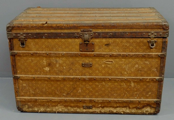 Appraisal: Louis Vuitton trunk early th c initialed J C B