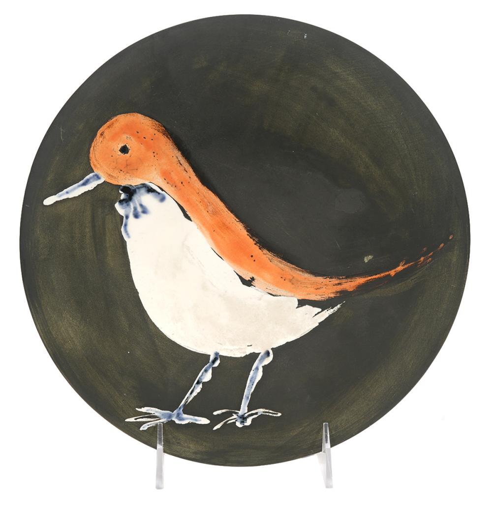 Appraisal: PICASSO MADOURA BIRD PLATE NO Pablo Picasso Spain - Bird