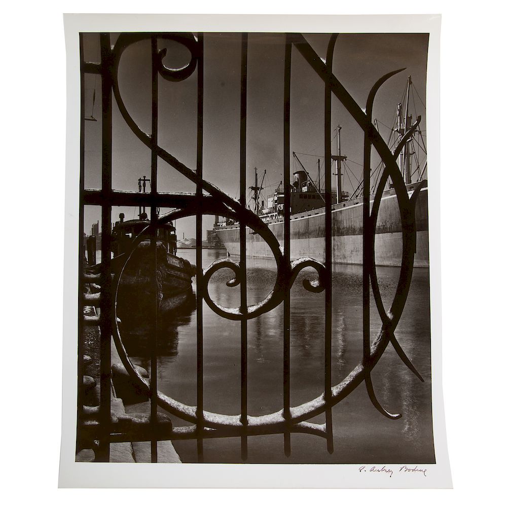 Appraisal: A Aubrey Bodine Fells Point Baltimore American - Gelatin silver