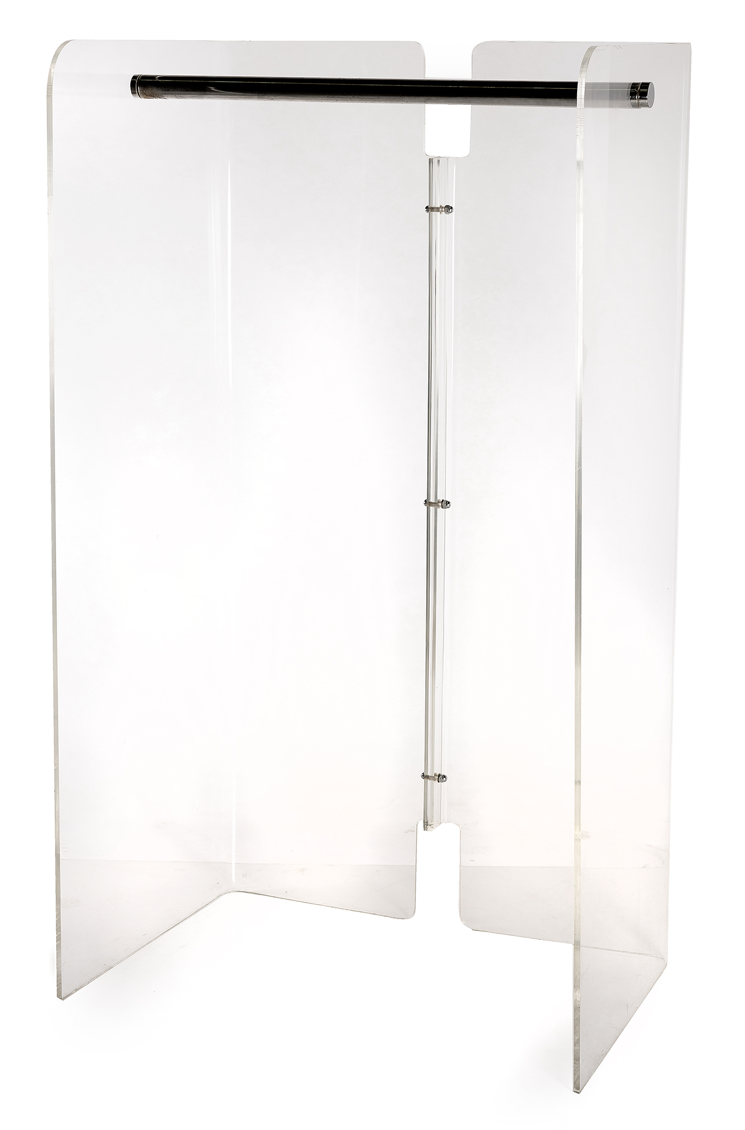 Appraisal: CONCEPTUAL ITALIAN PERSPEX CLOTHING RACK Perspex and chrome Italy c