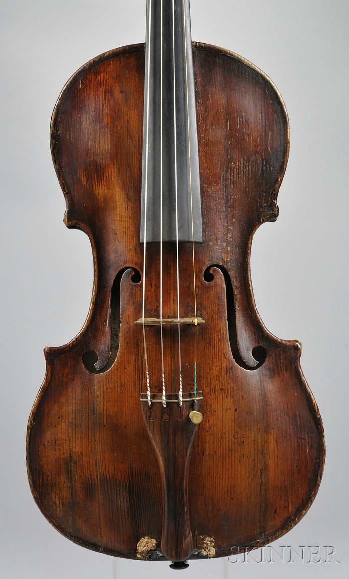 Appraisal: French Violin Augustine Chappuy Mirecourt c bearing the maker's label