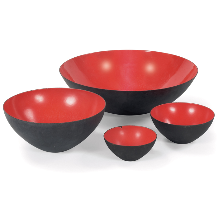 Appraisal: Herbert Krenchel ''Krenit'' bowls four by Torben Orskov Denmark s