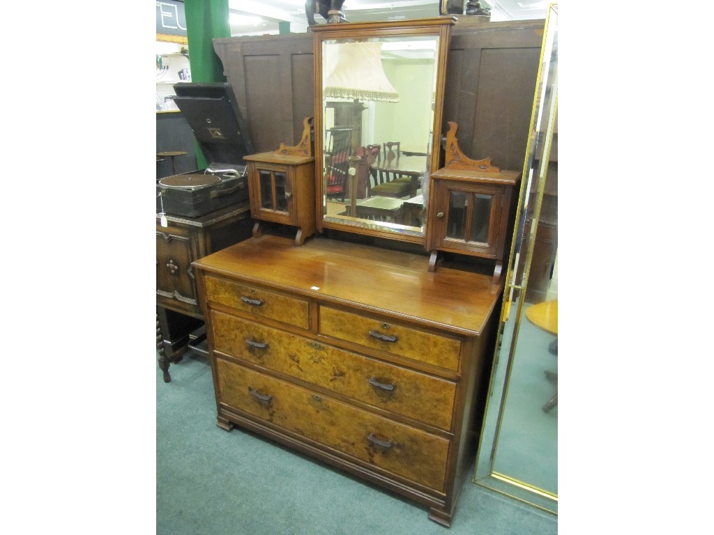 Appraisal: Walnut dressing chest