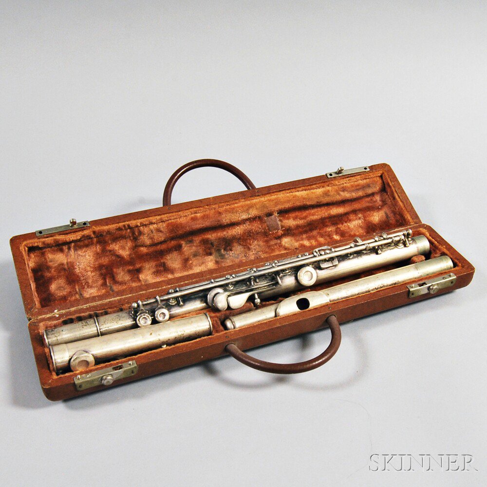 Appraisal: Conn Silver-plated Flute th century with sterling silver tuning cork