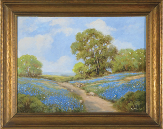 Appraisal: WILLIAM J MC WHIRTER OIL ON CANVAS Texas th century