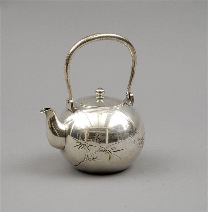 Appraisal: Japanese Silver Teapot in in diam