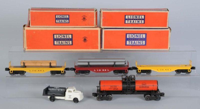 Appraisal: Lot of Lionel Freight Cars in OB Description Post-war Includes