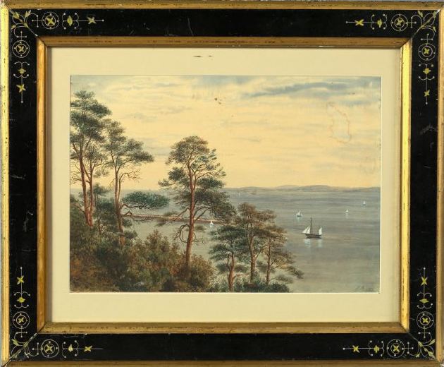 Appraisal: American School Late th Century View of the Hudson River