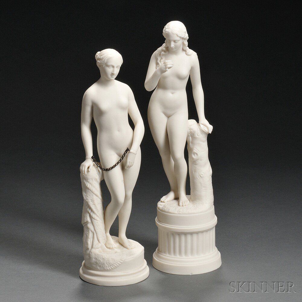 Appraisal: Two Parian Figures of Classical Maidens England th century one