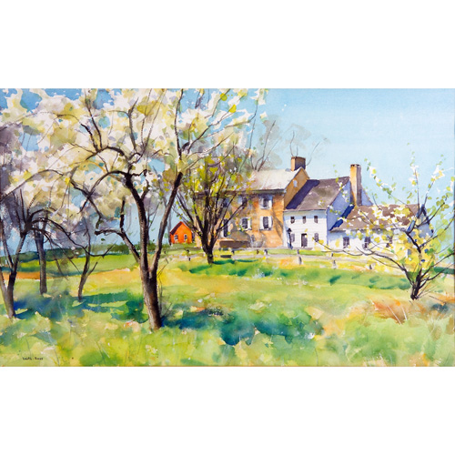 Appraisal: Harry Leith-Ross American - Pear Blossoms Bucks County watercolor on