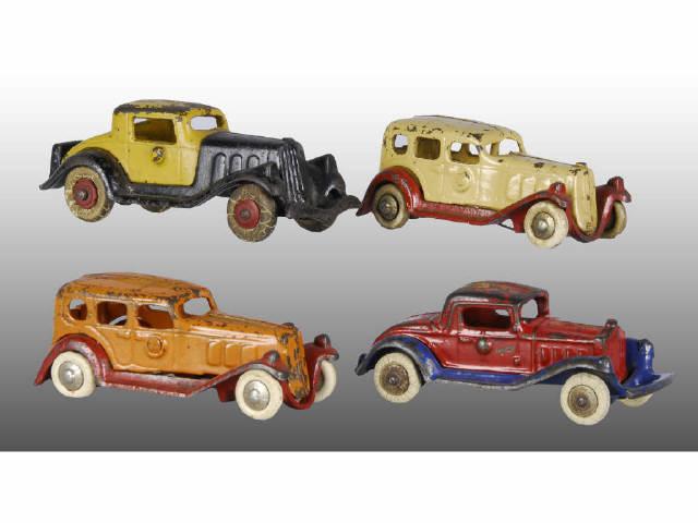 Appraisal: Lot of Cast Iron Autos Description Various colors Two Kilgore