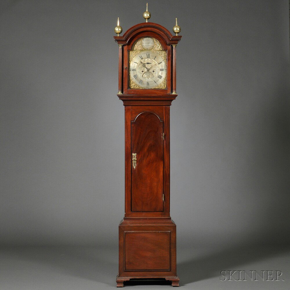 Appraisal: William Avenell Mahogany Long Case Clock Portsmouth England c the