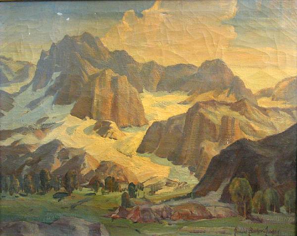 Appraisal: Leonard Becker-Jurgen American - High Sierra landscape signed 'Leonard Becker-Jurgen'