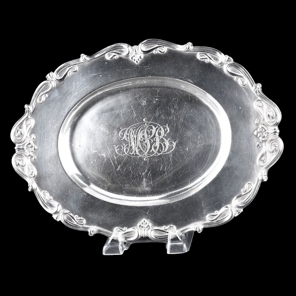 Appraisal: Bailey Banks and Biddle Whiting Sterling Tray Bailey Banks and