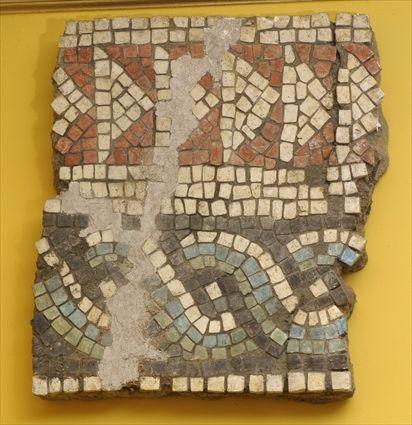 Appraisal: PETER SAARI b UNTITLED MOSAIC FRAGMENT Mixed media x x