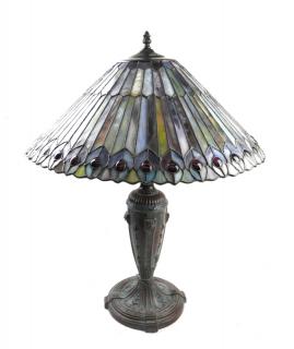 Appraisal: Tiffany Style Reproduction Lamp Tiffany style reproduction lead table lamp