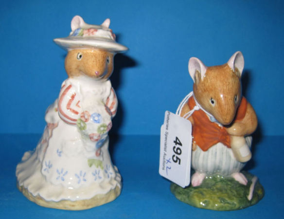 Appraisal: Royal Doulton Brambly Hedge Figures Basil DBH and Poppy Eyebright