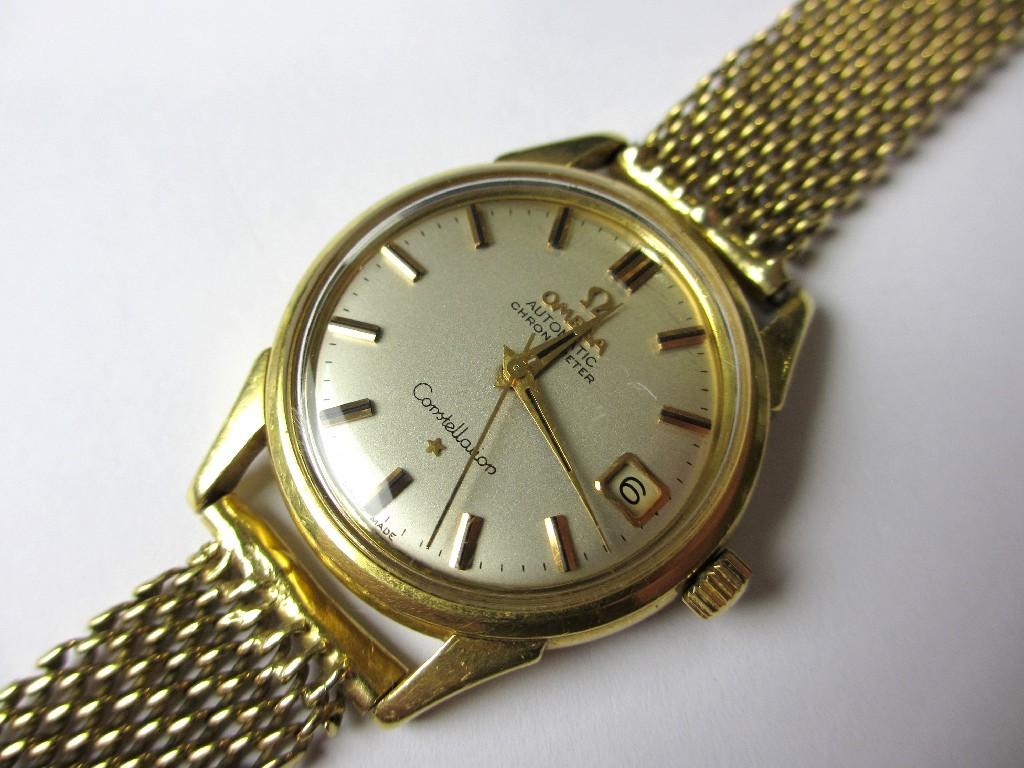 Appraisal: A Gents ct gold Omega Automatic Chronometer Constellation wrist watch