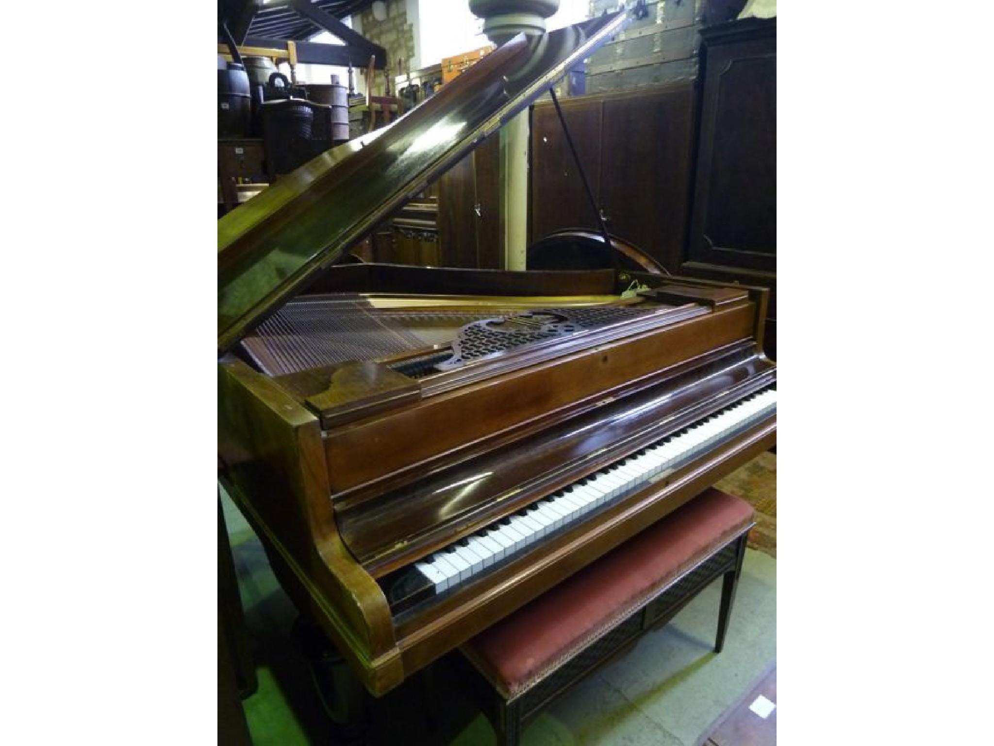 Appraisal: A John Broadwood Sons piano with iron frame and overstrung