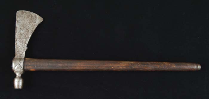 Appraisal: VERY EARLY PIPE TOMAHAWK Early hand forged trade tomahawk with