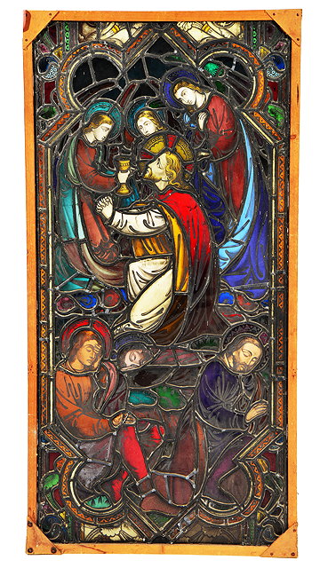 Appraisal: A VICTORIAN STAINED GLASS WINDOW by John Hardiman - with