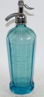 Appraisal: Vintage blue glass Coca Cola seltzer bottle Vintage blue glass