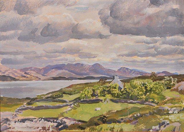 Appraisal: Stephen Bone British - The Caha Mountain and The Back