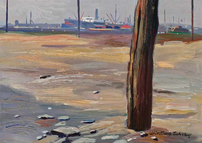 Appraisal: WINTHROP TURNEY American - ''In South Brooklyn'' oil on board