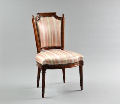 Appraisal: A Louis XVI Style Side Chair The wood frame finished