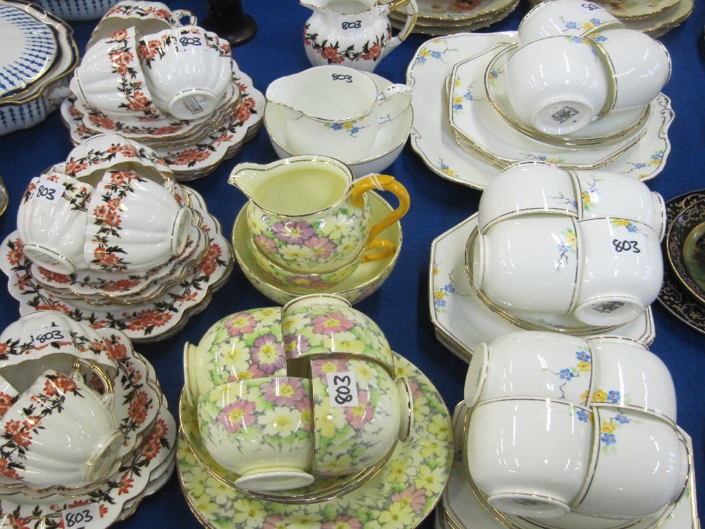 Appraisal: Lot comprising Paragon teaset Crown Staffordshire part teaset and one