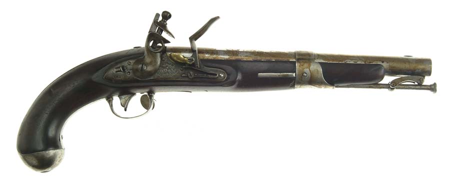 Appraisal: NORTH MODEL FLINTLOCK MARTIAL PISTOL Cal rnd bbl Dated at