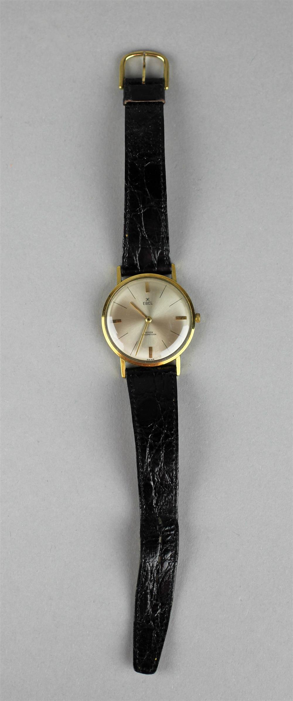 Appraisal: GENTLEMAN'S EBEL GOLD WRISTWATCH the reverse marked the face of