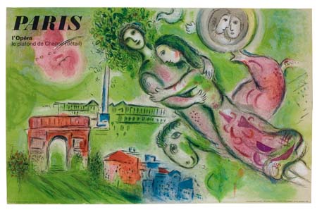 Appraisal: MARC CHAGALL after Romeo and Juliet Color lithograph x mm