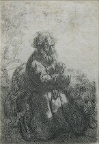 Appraisal: Rembrandt Harmensz van Rijn Dutch - St Jerome Kneeling in