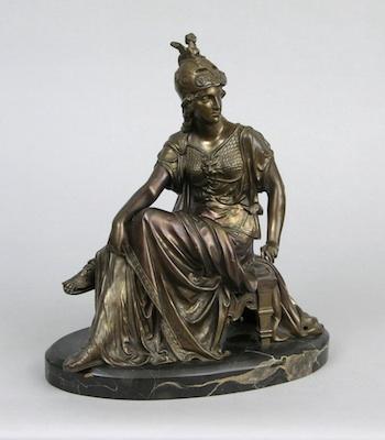 Appraisal: A Bronze Sculpture of Athena by Leon Pilet French -