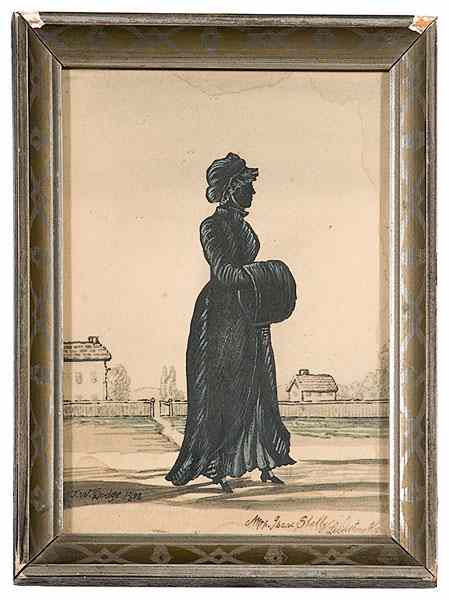 Appraisal: Silhouette of Kentucky First Lady Mrs Issac Shelby Lexington KY