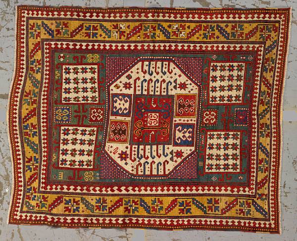 Appraisal: A Karachopt Kazak rug Caucasus late th century size approximately