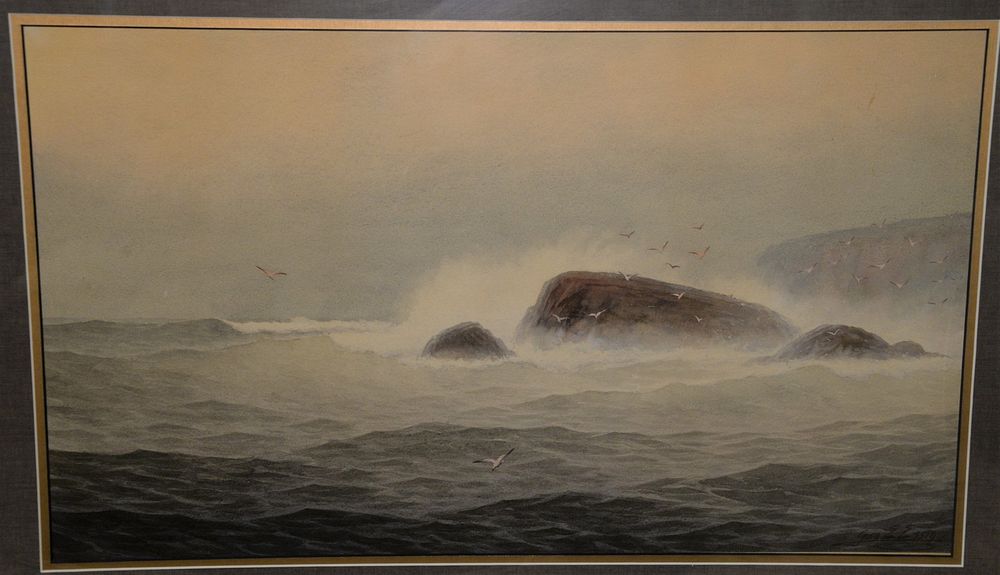 Appraisal: George Essig American - Ocean Spray watercolor on paper signed