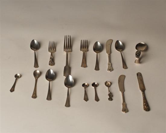 Appraisal: A Lot of Silver Flatware five sterling Fairfax demitasse spoons