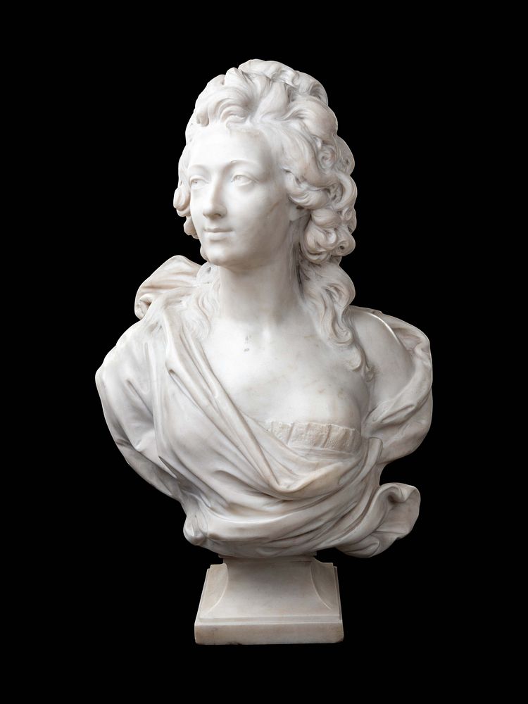 Appraisal: A Continental Marble Portrait Bust of a Noble Lady A