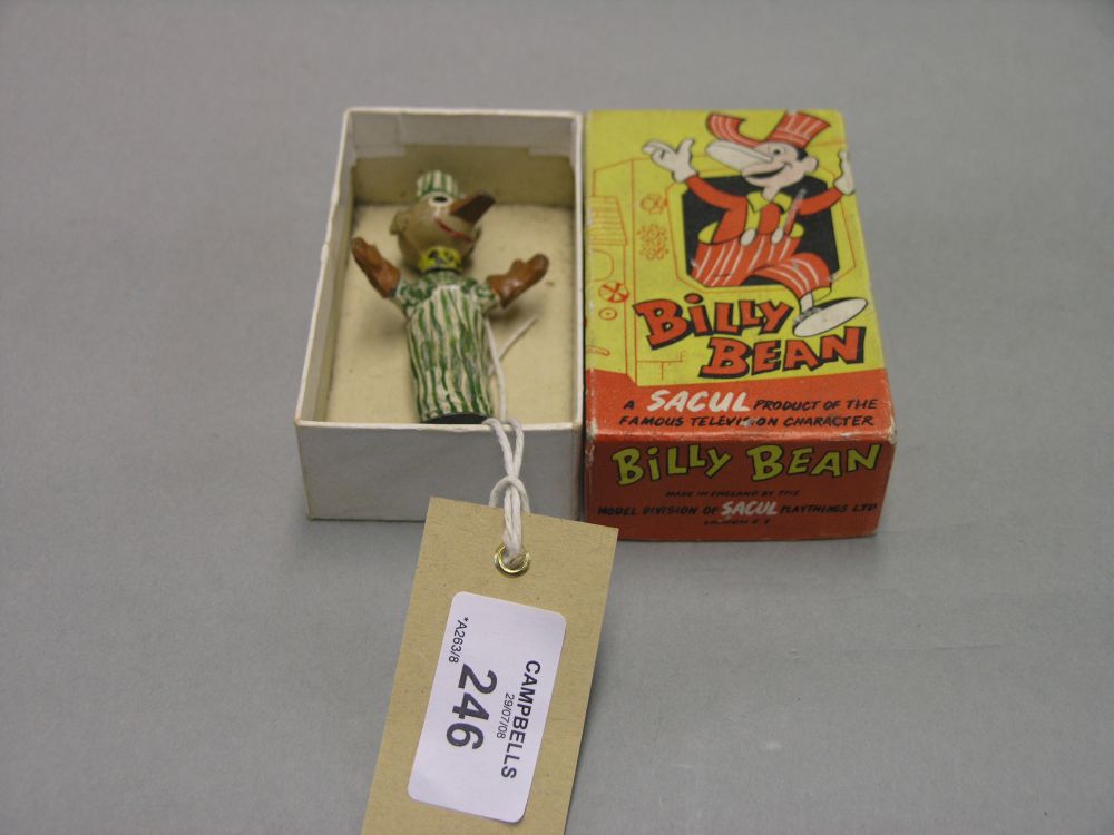 Appraisal: A rare Sacul character toy Billy Bean hollow cast lead