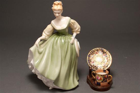 Appraisal: Royal Doulton china figure Fair Lady together with a Crown