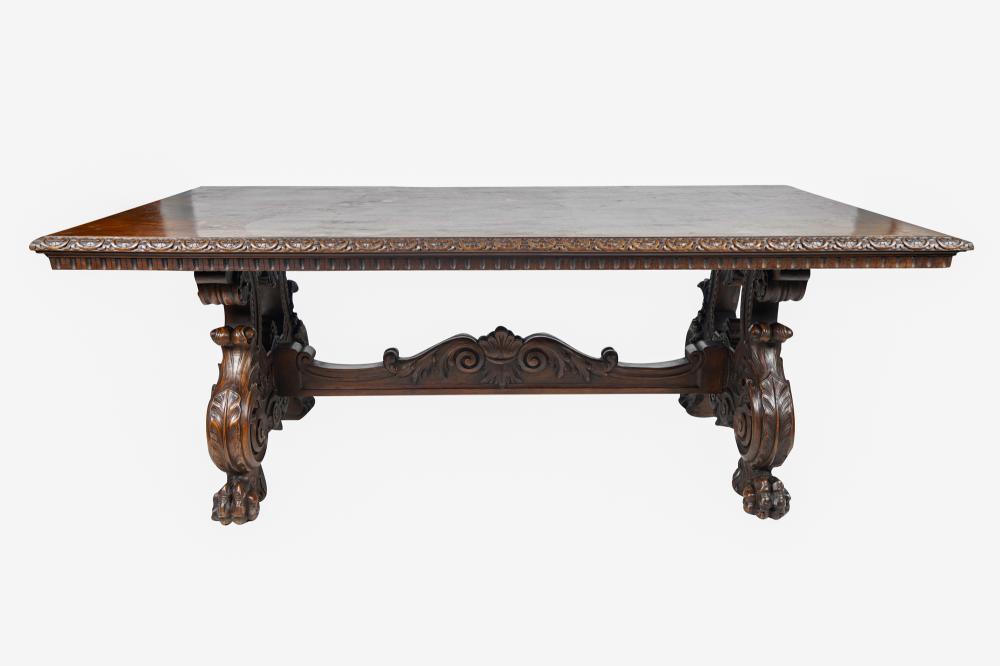 Appraisal: RENAISSANCE REVIVAL CARVED WOOD TABLE inches wide inches deep inches